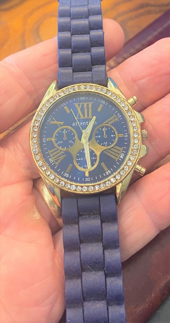 Women's 40mm Attention Watch, Gold Tone with Crystal Accents